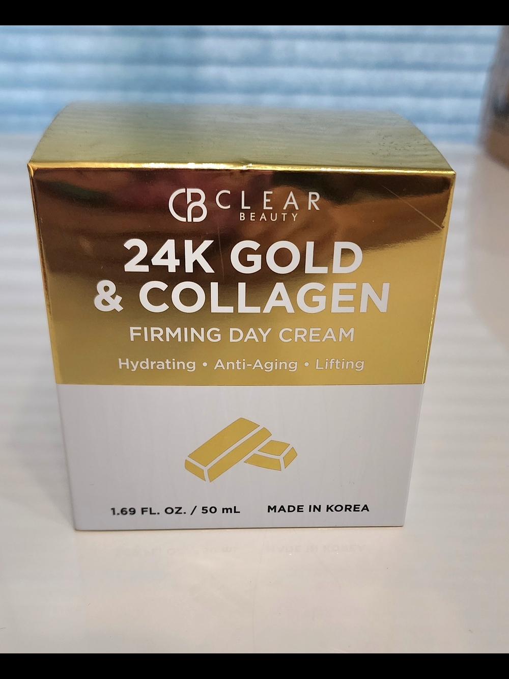 24K Gold & Collagen Firming Day Cream - Gold